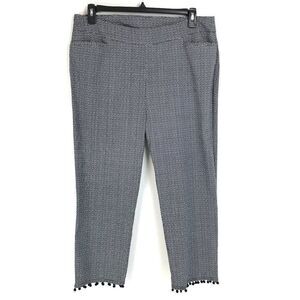 Chico's So Slimming Brigitte Pom-Pom Crops Women's Plus Size 16 Pockets Stretch